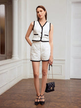 MOTF PREMIUM WOVEN CONTRAST SEQUIN SHORTS